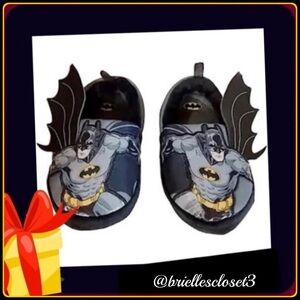 🌸 New Toddler Boys Batman Slipper, Kids Shoes - Black - Size 7/8